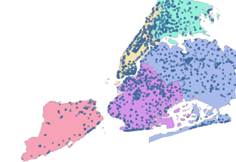 The 3120 drinking fountains of New York City